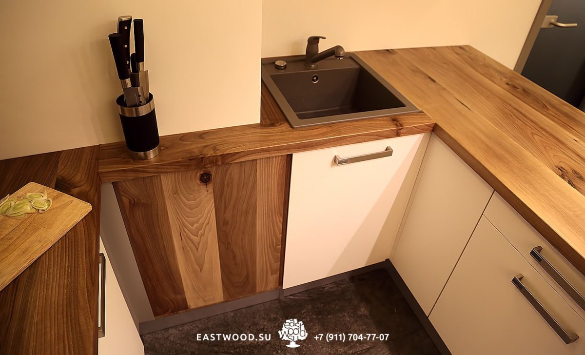 Орех Макассар столешница Скиф