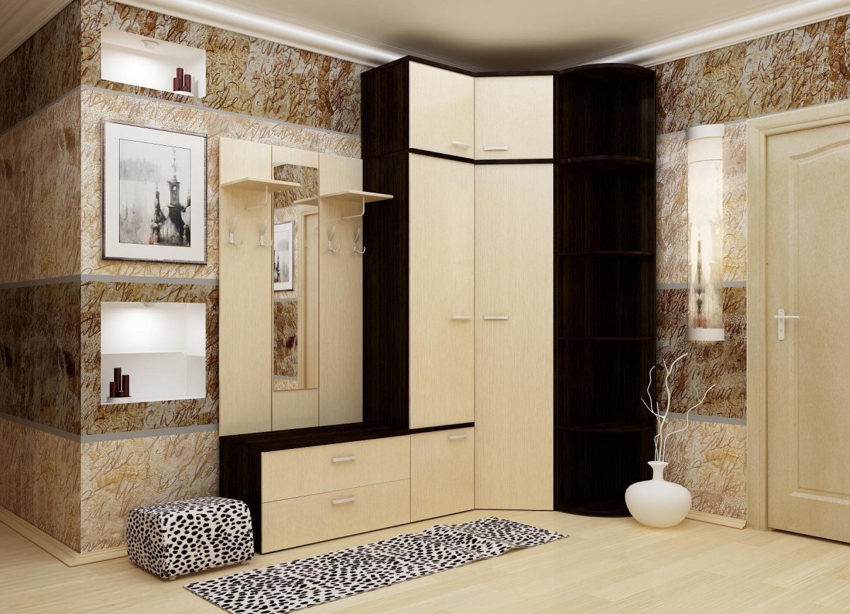 Угловой шкаф в прихожую