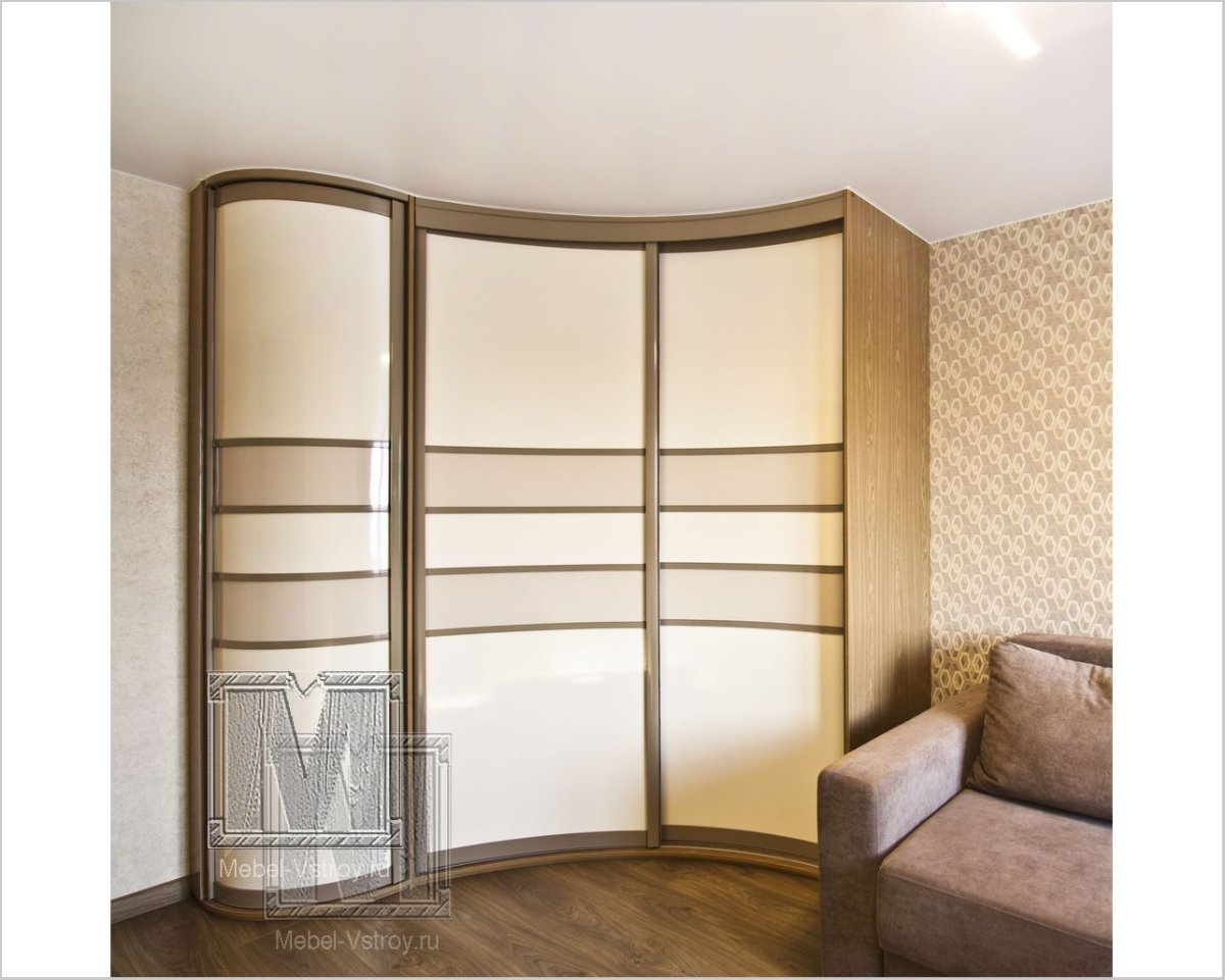 Угловой радиусный шкаф 900x900