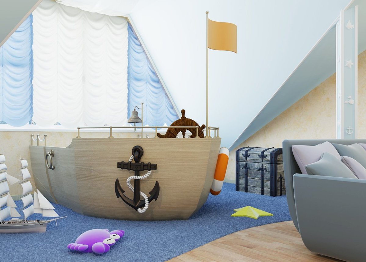 Имитация корабля в интерьере