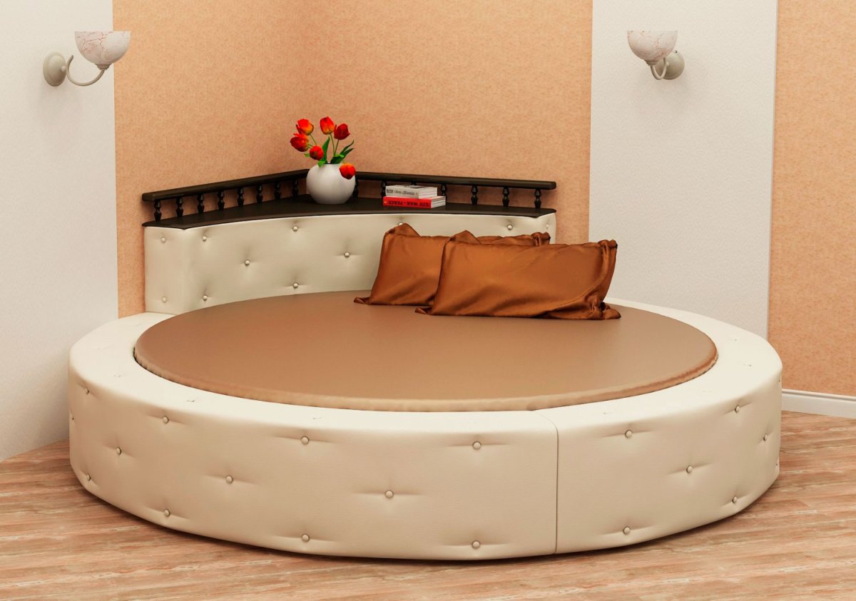 Круглая кровать «Каравелла 3» (в угол)