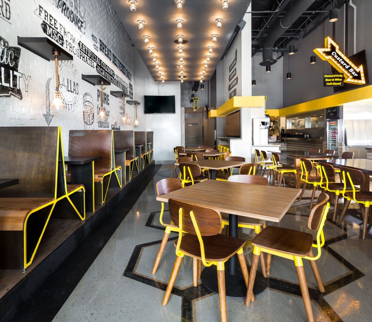 Fast Casual интерьер