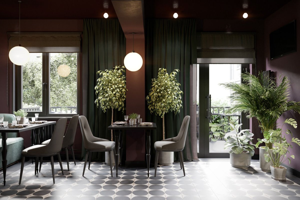 Кофешоп интерьер