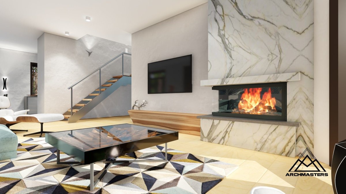 Гибкий камень в интерьере квартиры