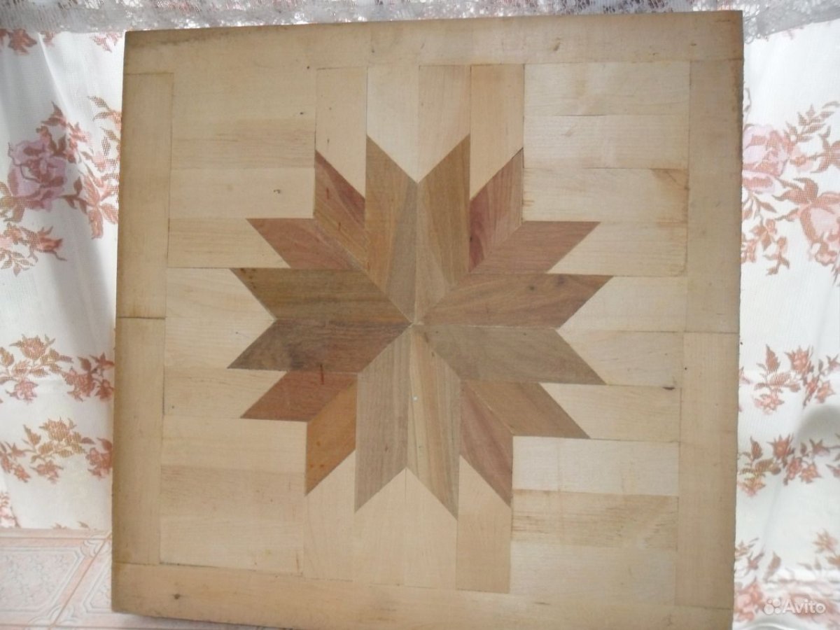 Щитовой паркет "Звездочка" тик