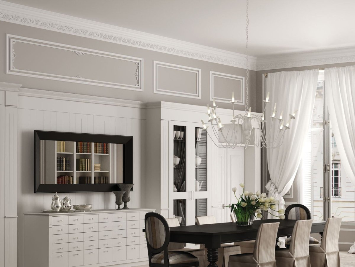 Потолочные молдинги в интерьере