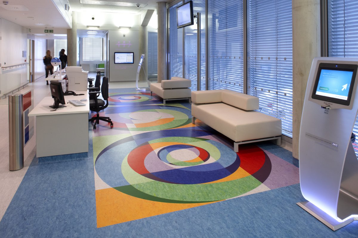 Коммерческий линолеум в интерьере