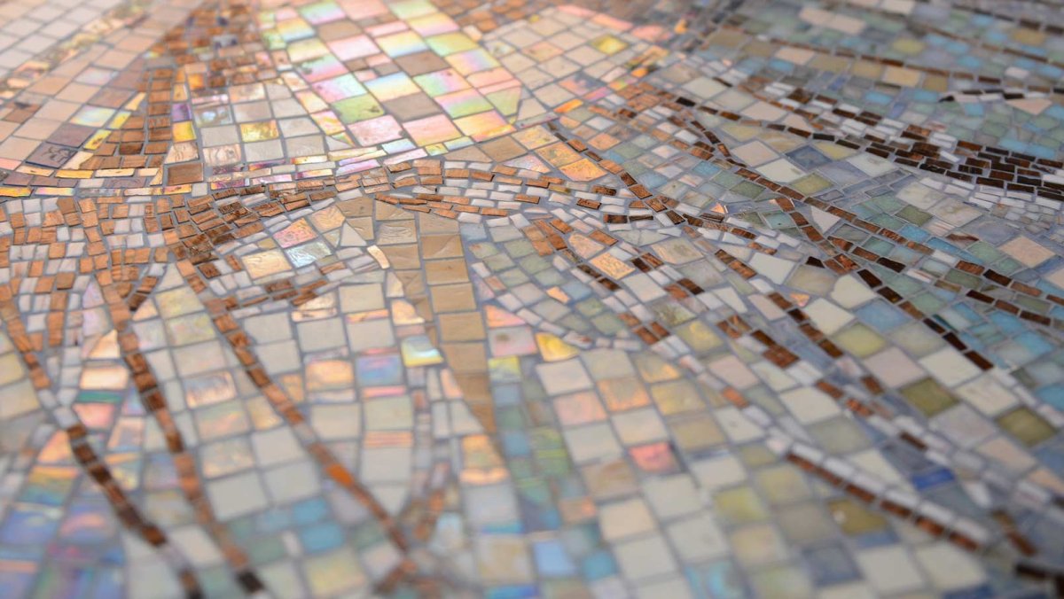 Цветная мозаика на пол