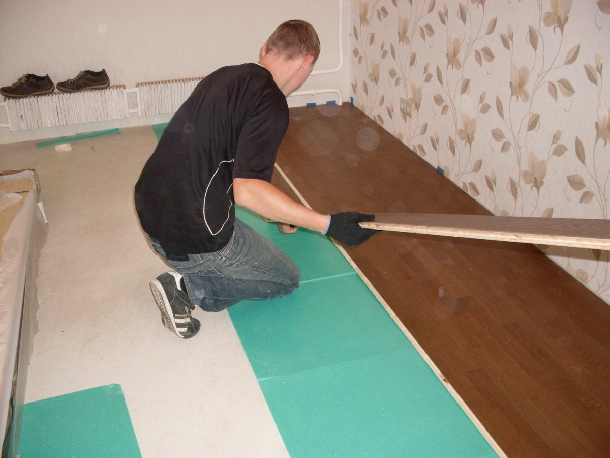 Укладка ламината по стяжке