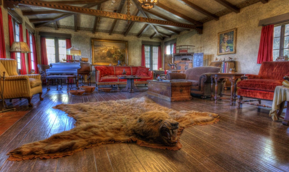 Шкуры животных в интерьере
