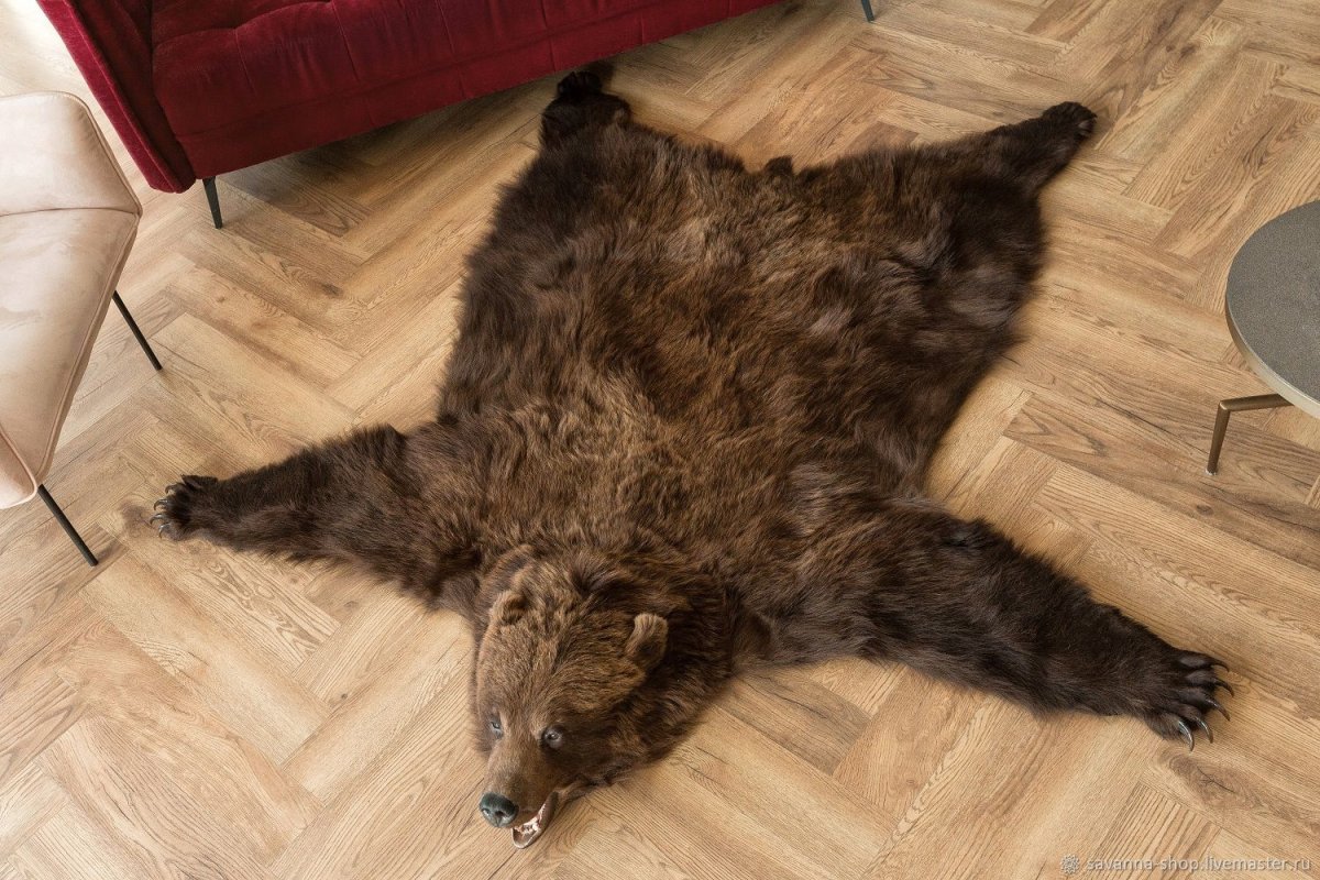 Ковер из шкуры бурого медведя