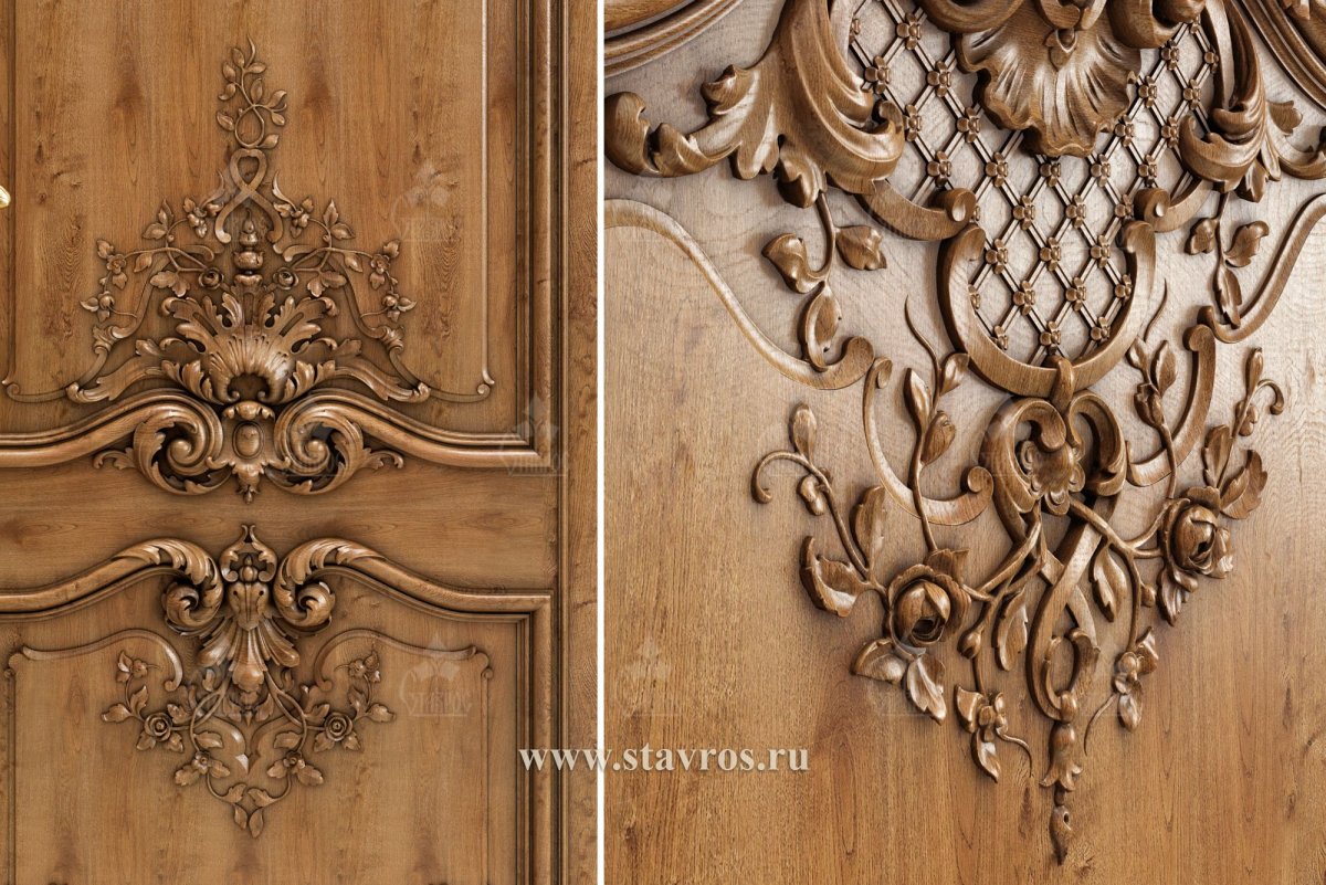 Резные двери стиле Барокко