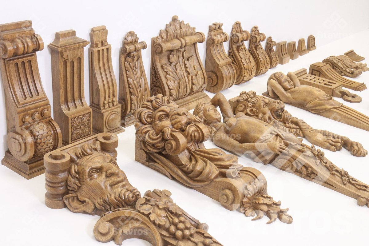 Резные элементы из дерева