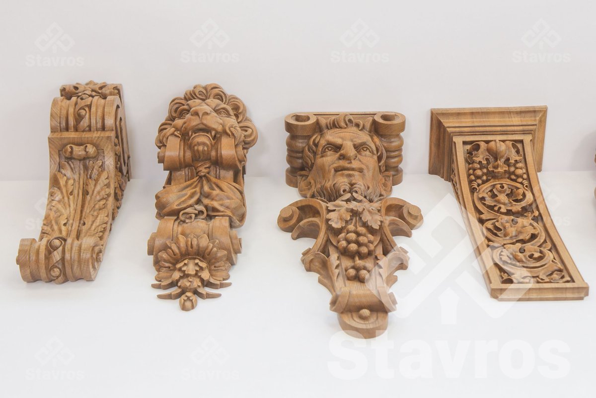 Резной декор кронштейны