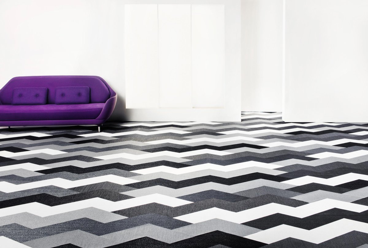 Линолеум с геометрическим рисунком