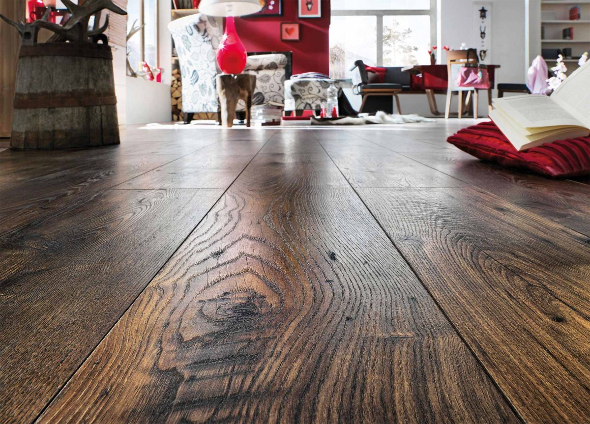 Необычный ламинат в интерьере