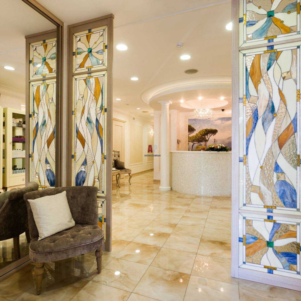 Витражи в интерьере