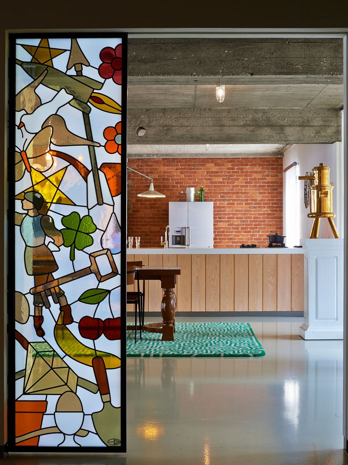 Витражи в интерьере