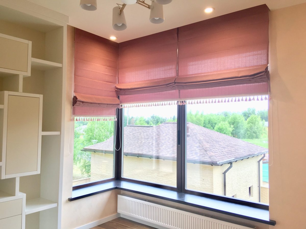 Двойные римские шторы