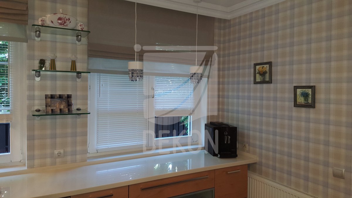 Двойные римские шторы