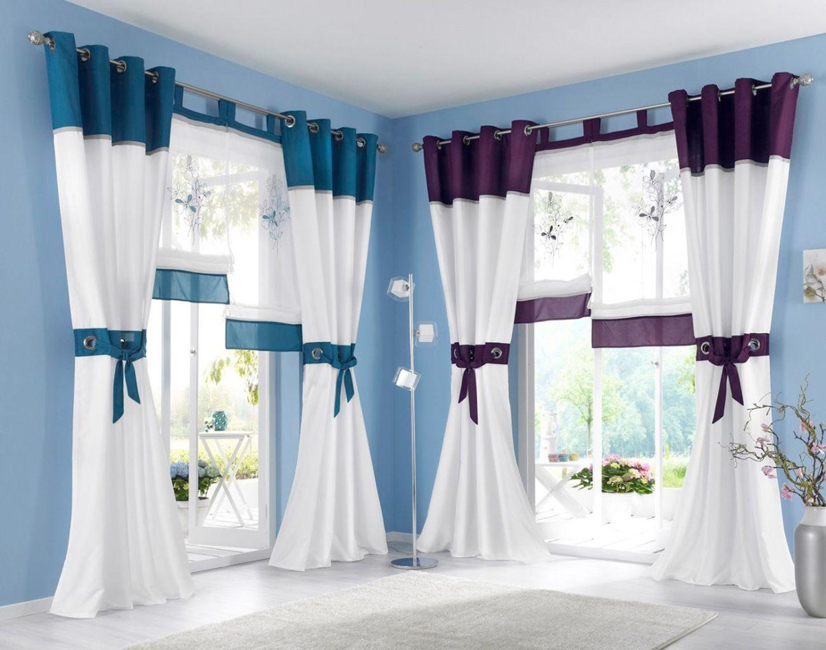 Шторы на петлях для гостиной