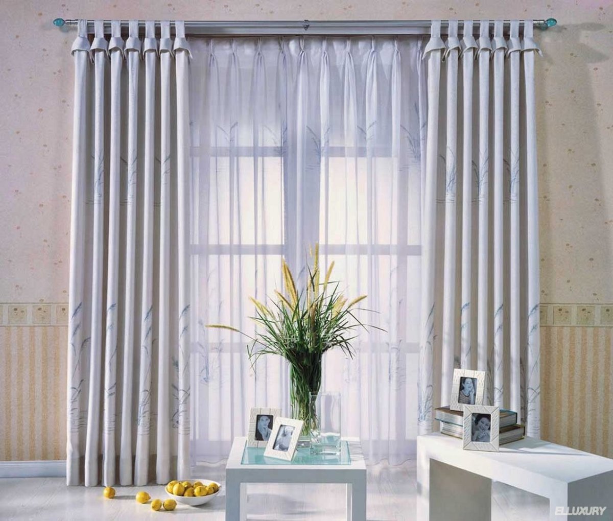 Тюль на петлях