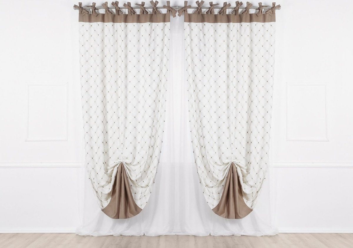 Вуаль на петлях с кугелями