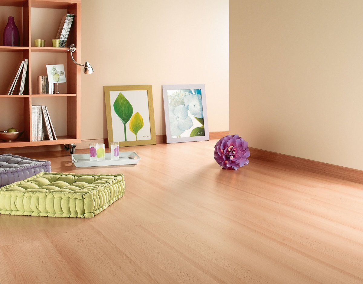 Сочетание обоев и пола