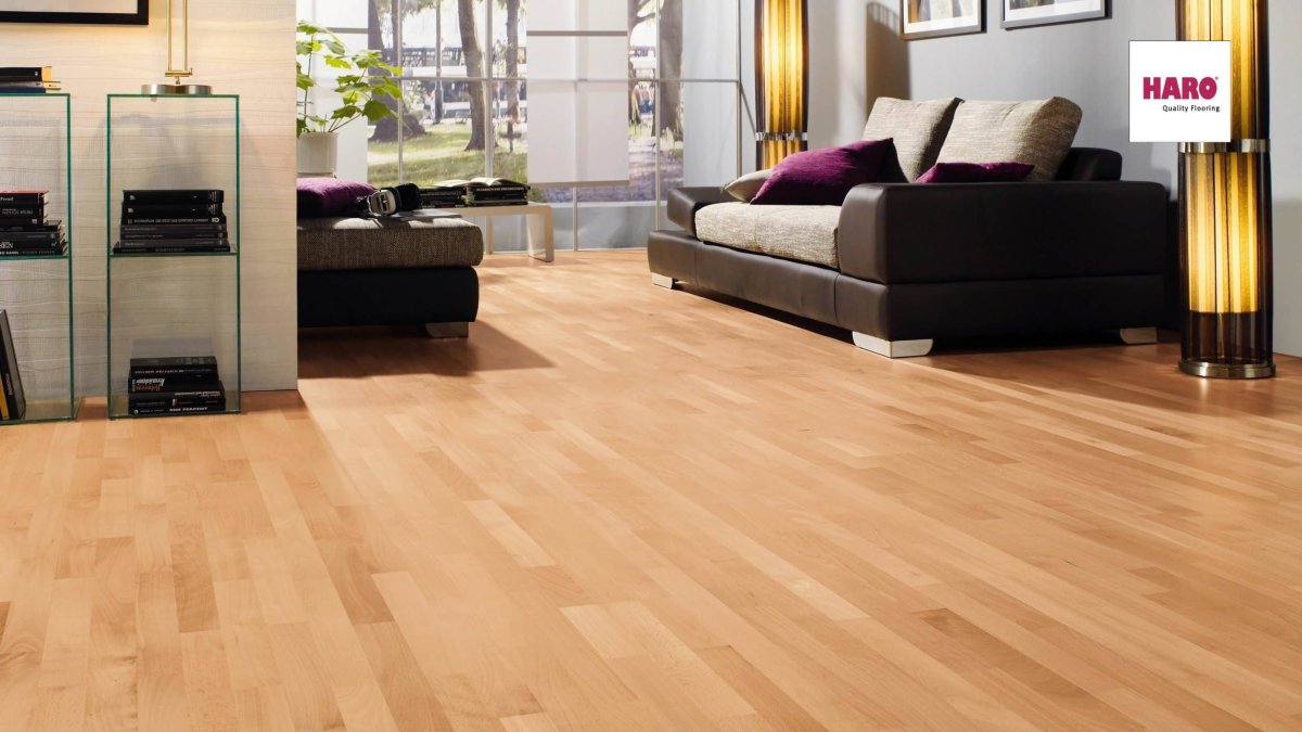 Паркетная доска бук трехполосный