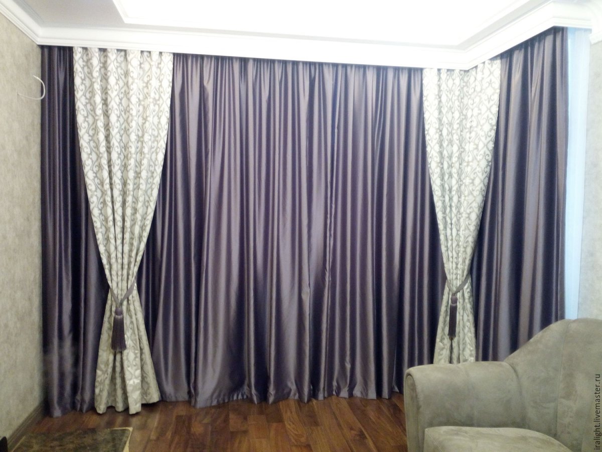 Атласные шторы