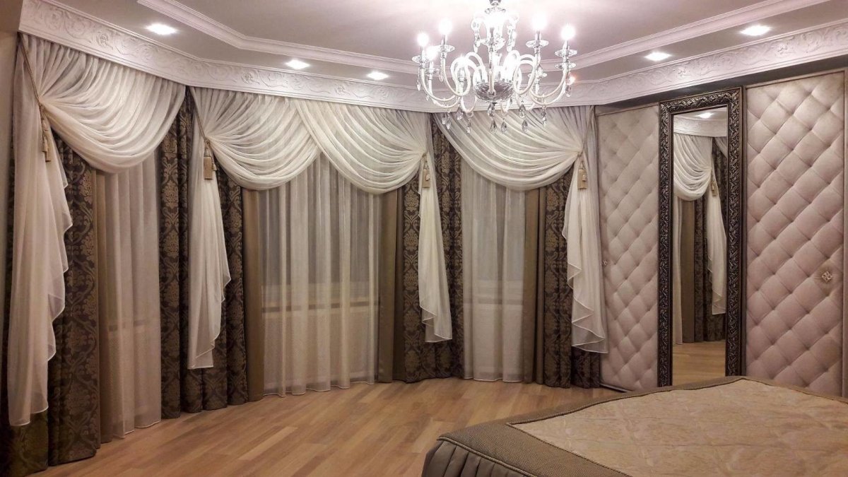 Занавески в зал без изысков