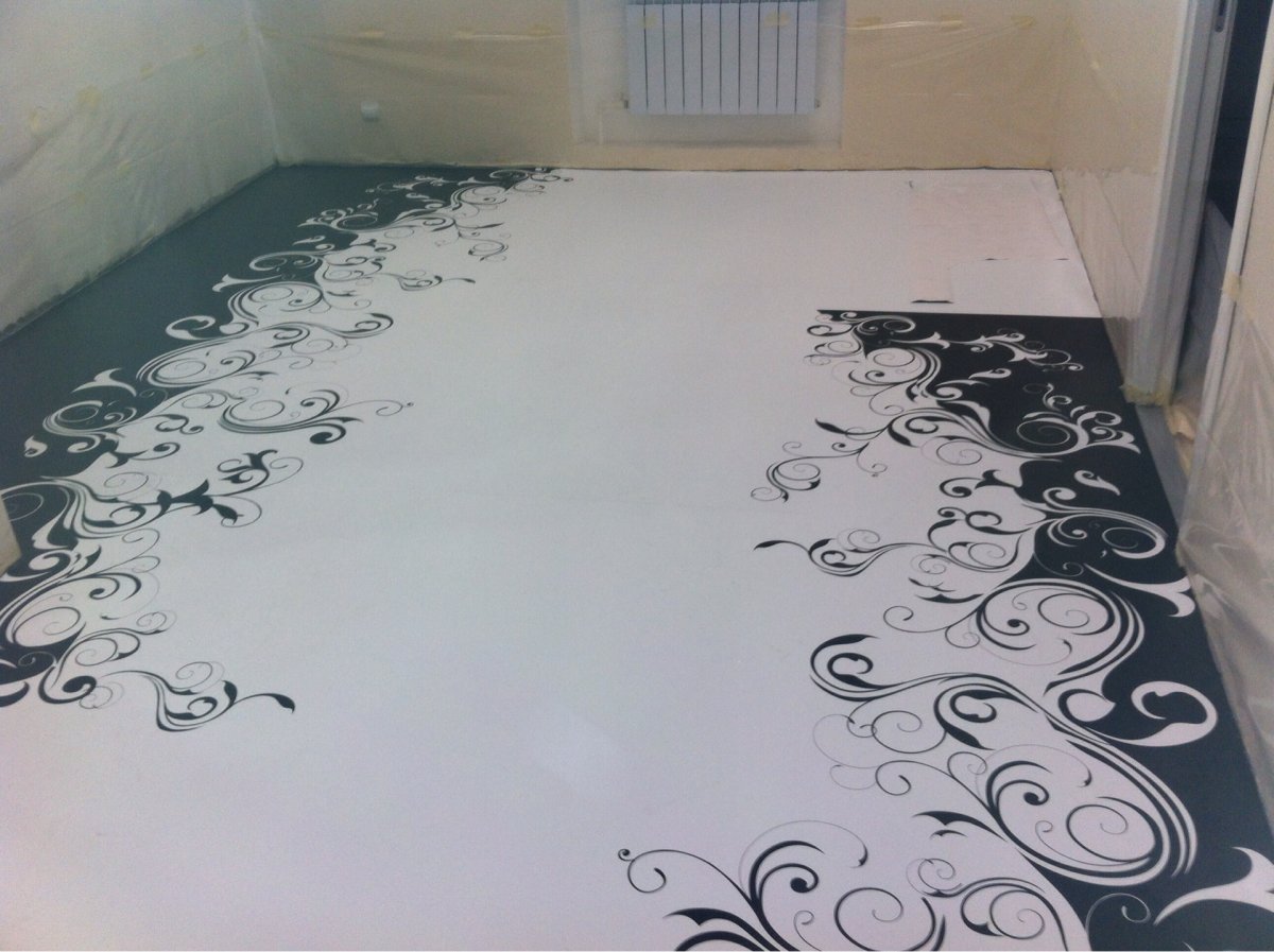 Наливной пол с рисунком