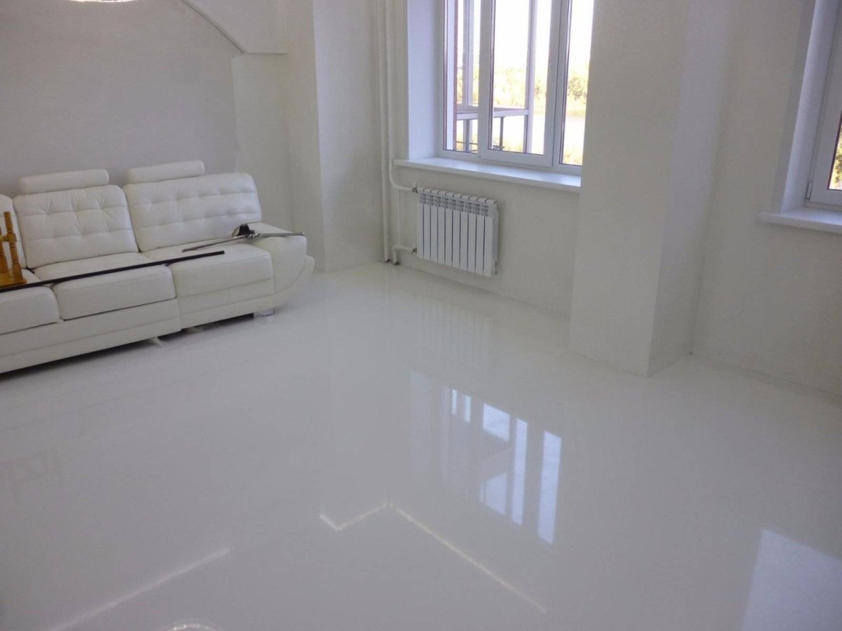 Глянцевый наливной пол