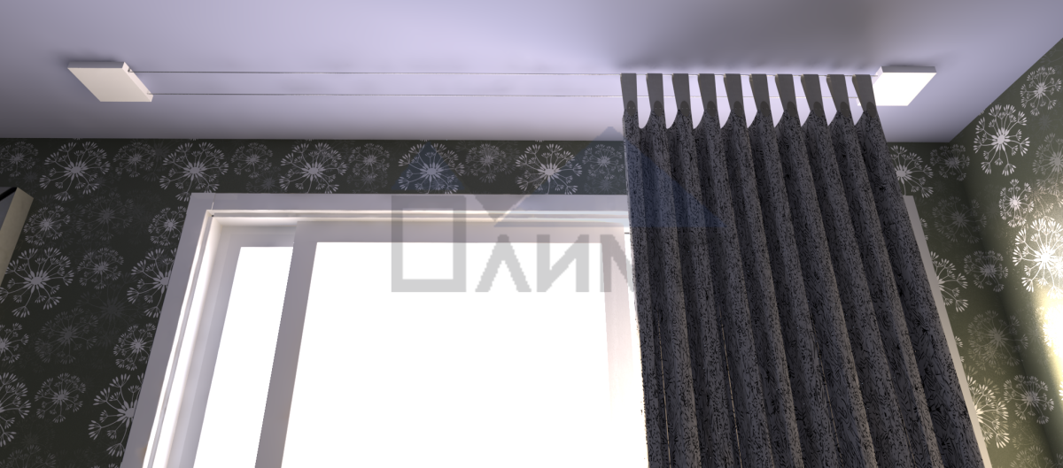 Струнный карниз для штор