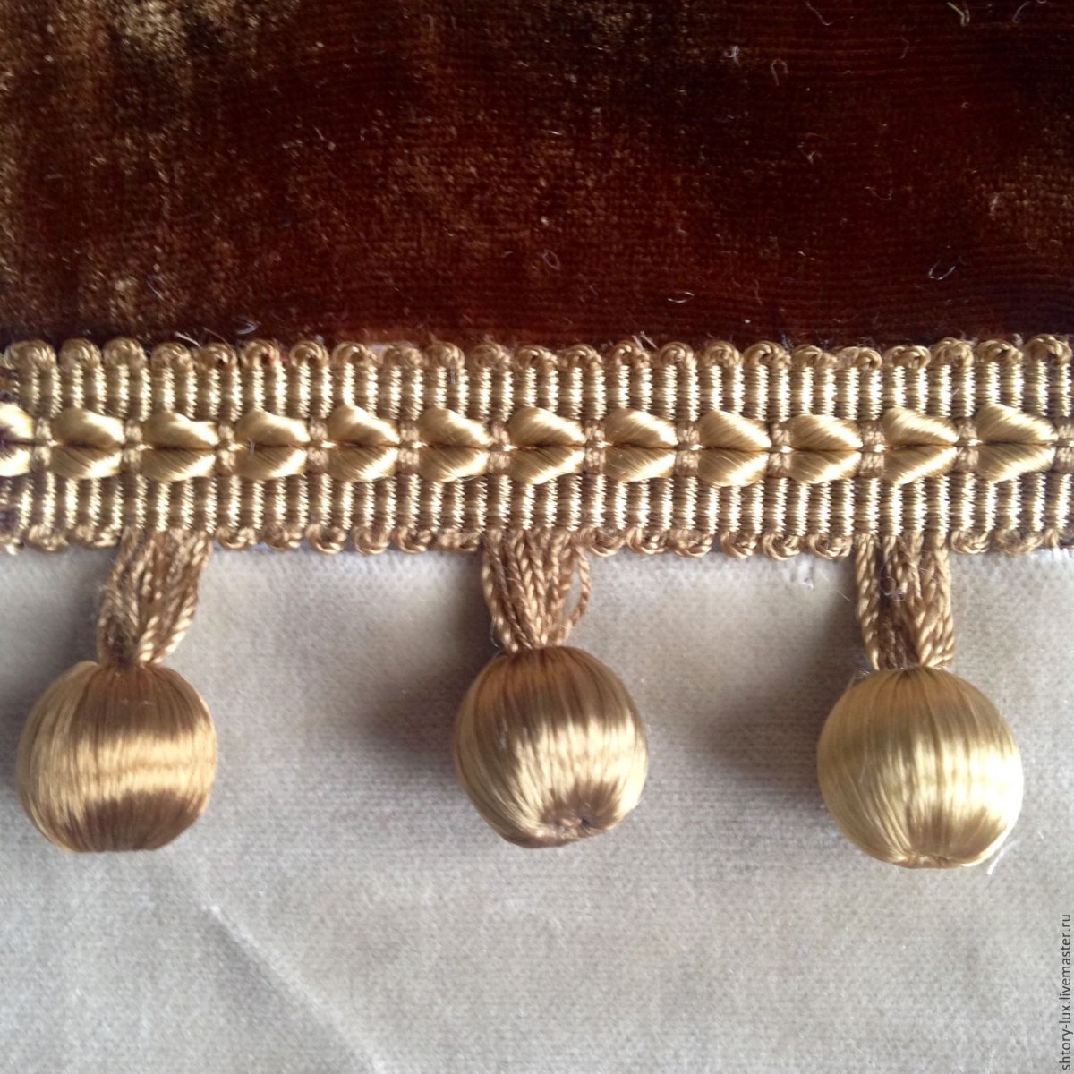 Тесьма/бахрома для штор ат998а-2210