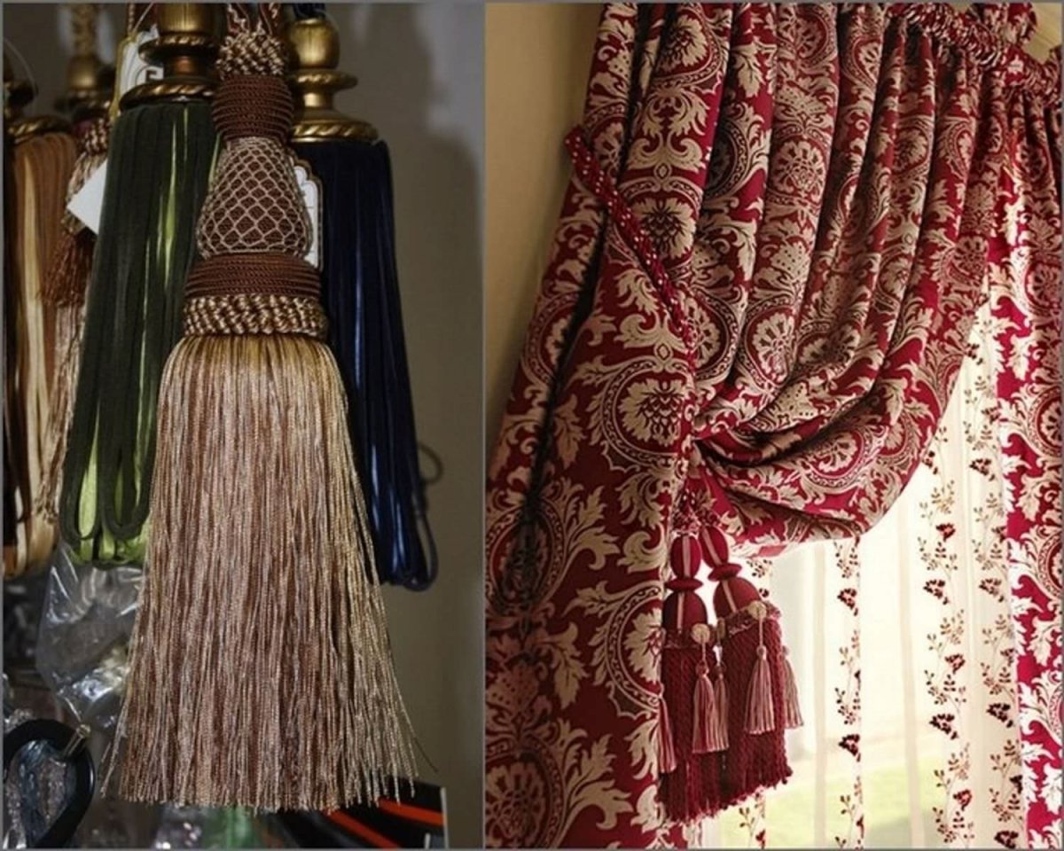 Тесьма с кисточками для штор