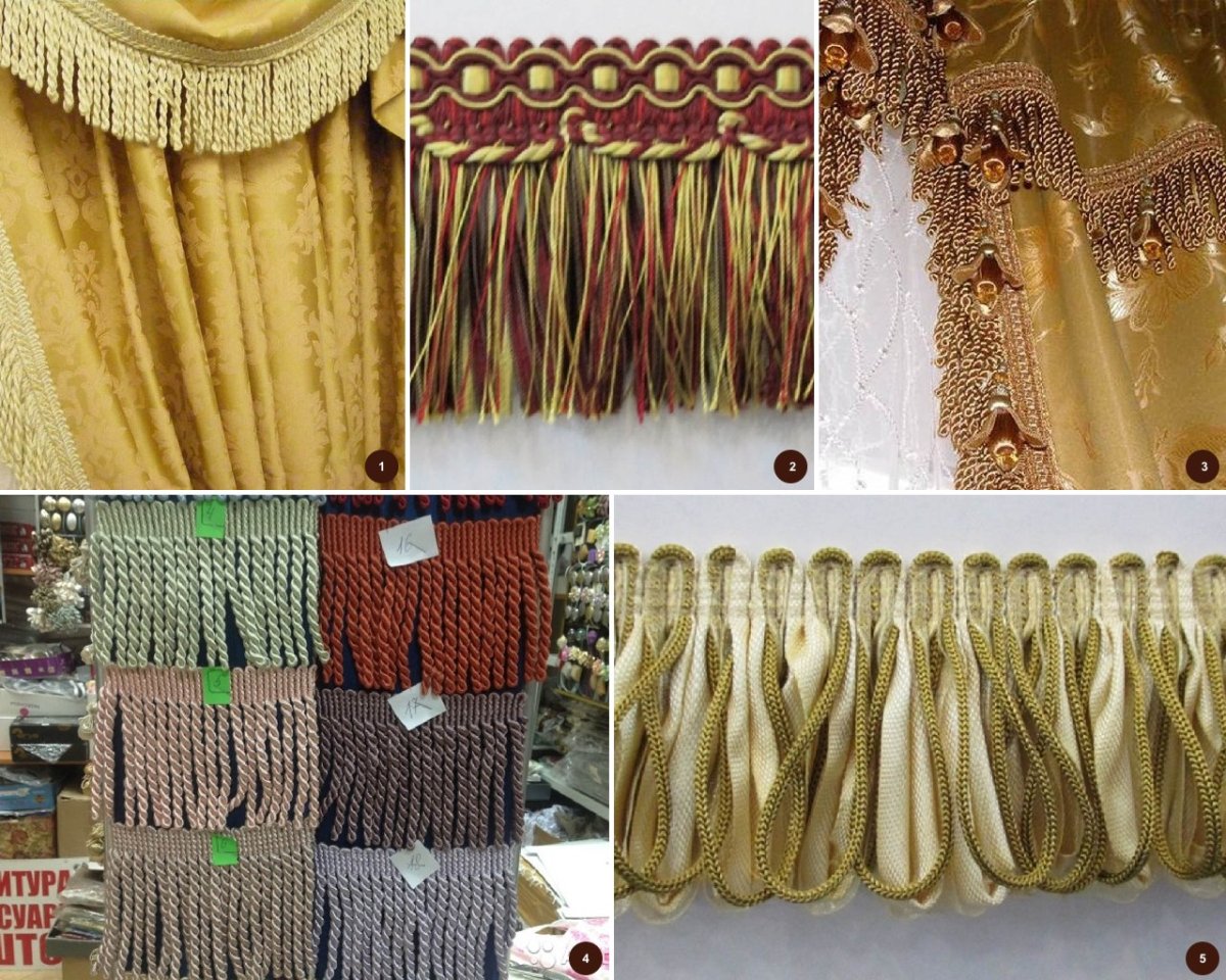 Нашить бахрому на шторы