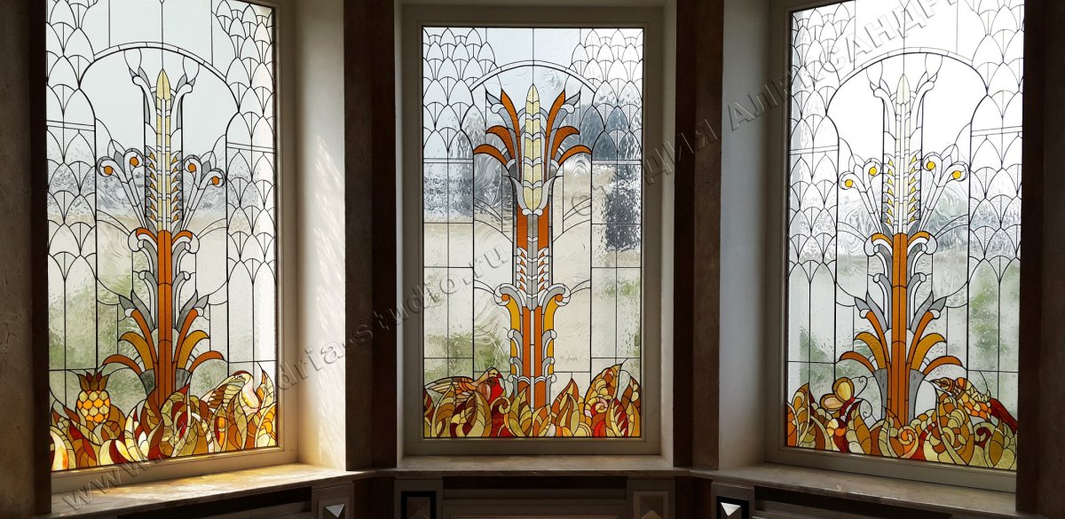 Винтажные витражные окна