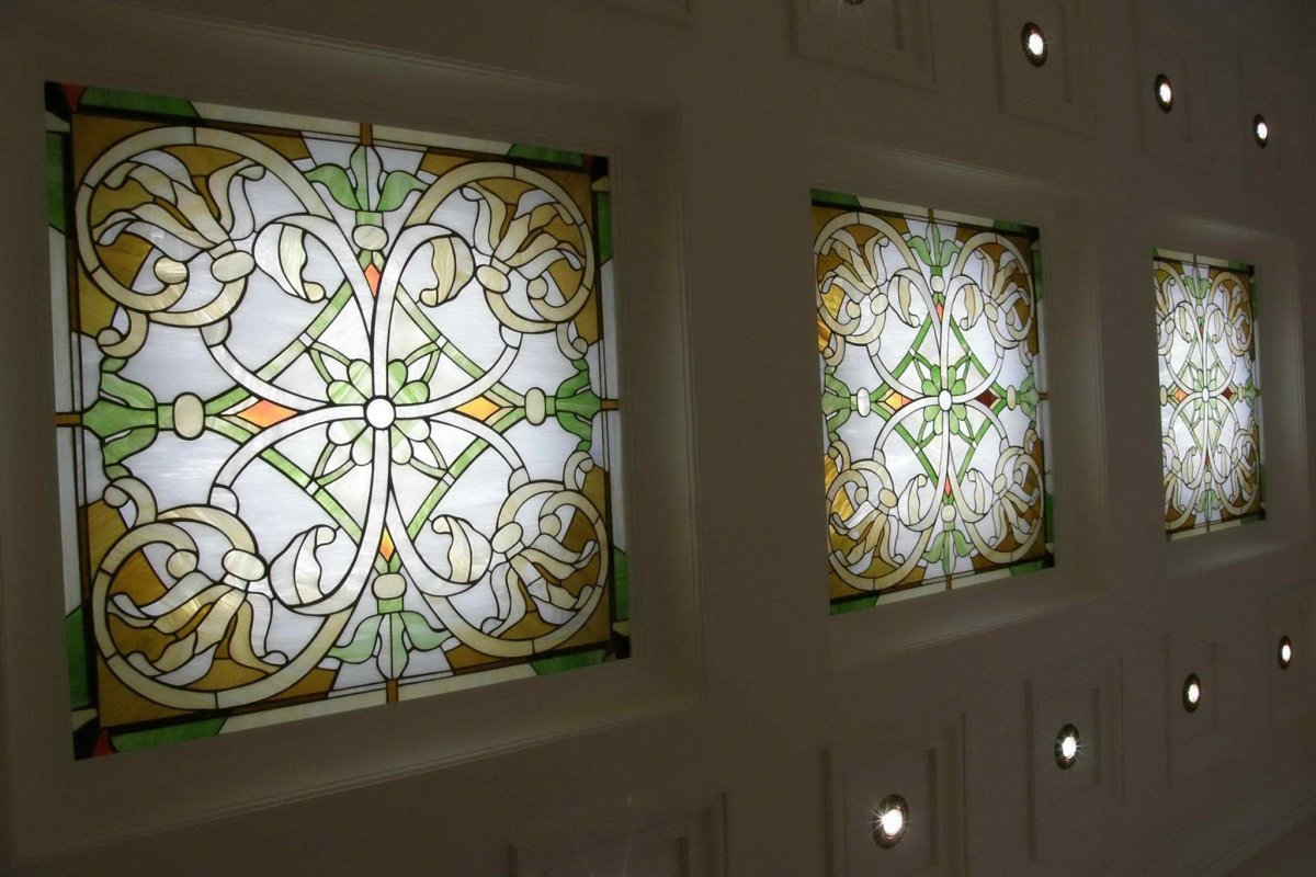 Витражная решетка дизайнерская