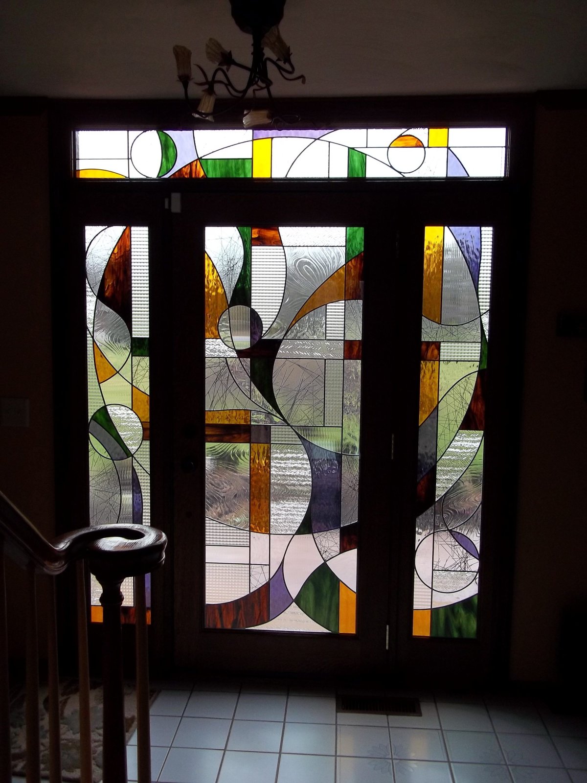 Дверь с витражом