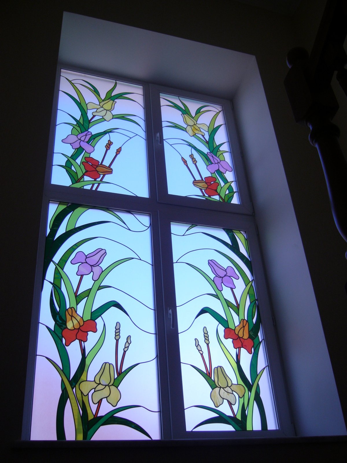 Весенние витражи на окна