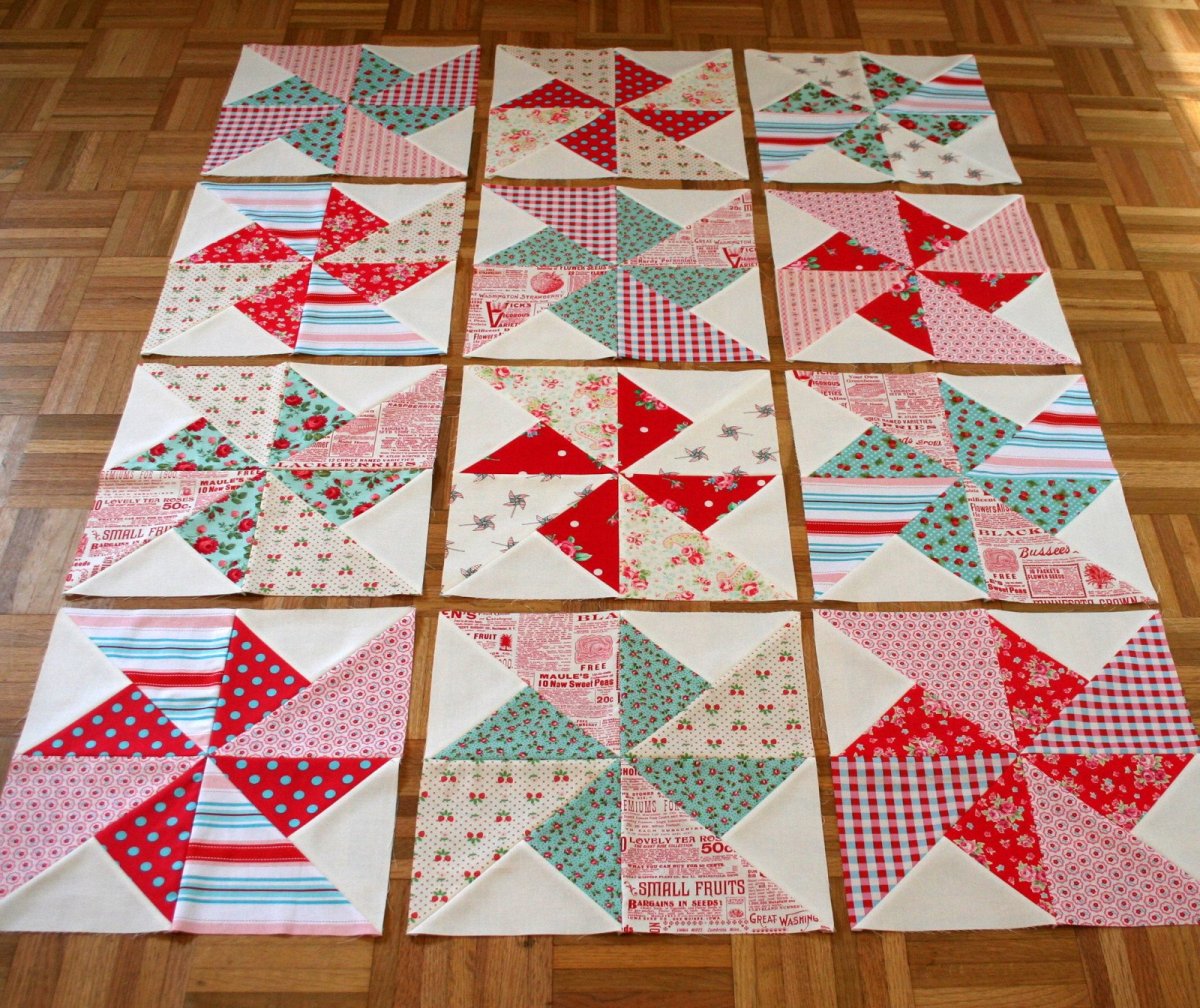 Лоскутное одеяло полосками