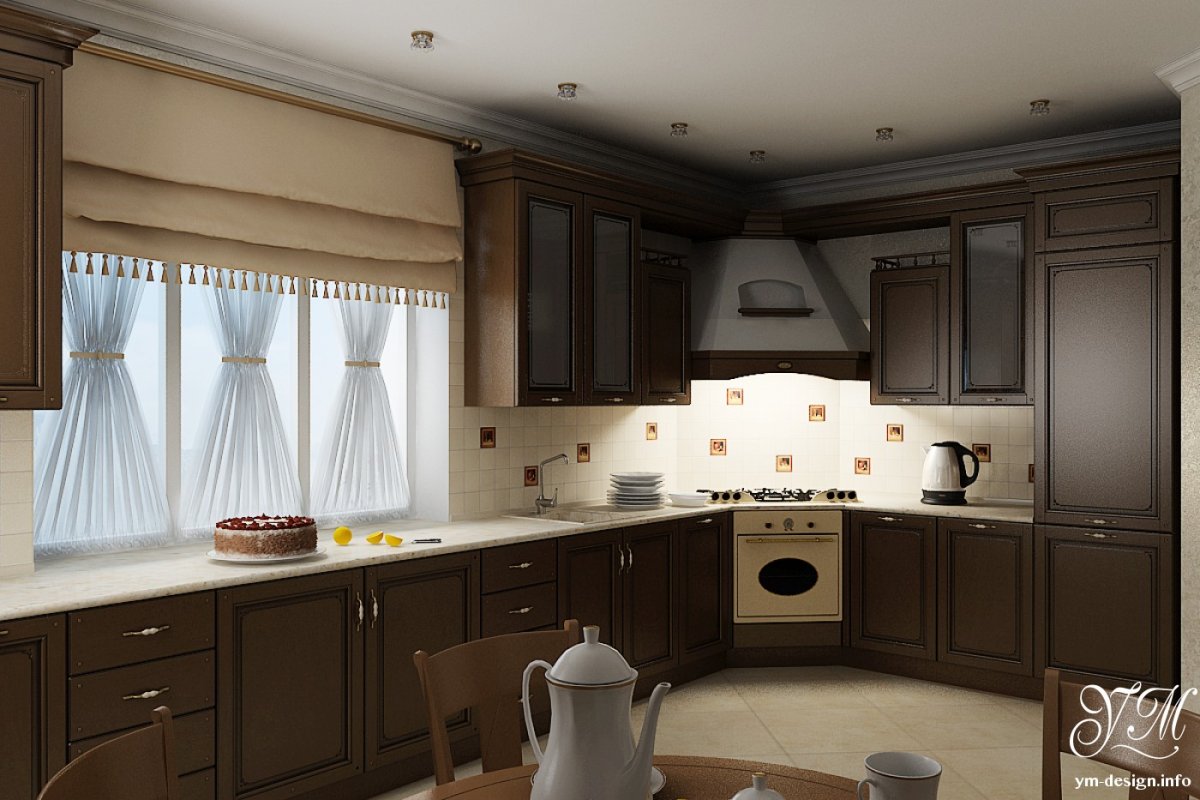 Проекты кухонь в частном доме