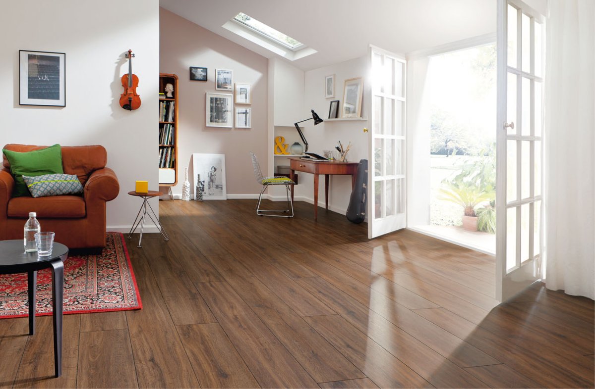 Ламинат дуб дымчатый в интерьере