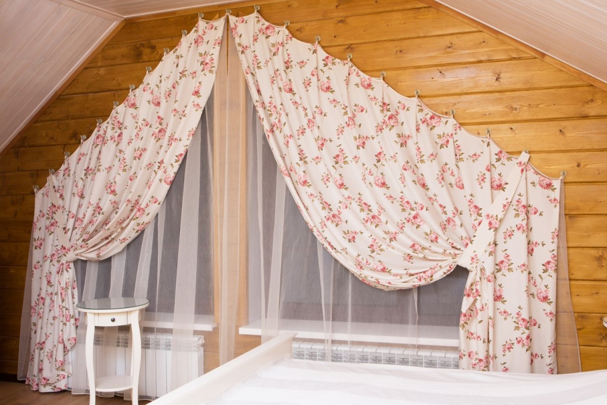 Шторы в дачный домик
