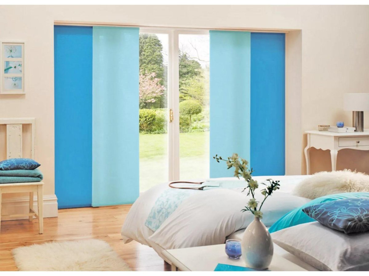 Японские шторы в спальню