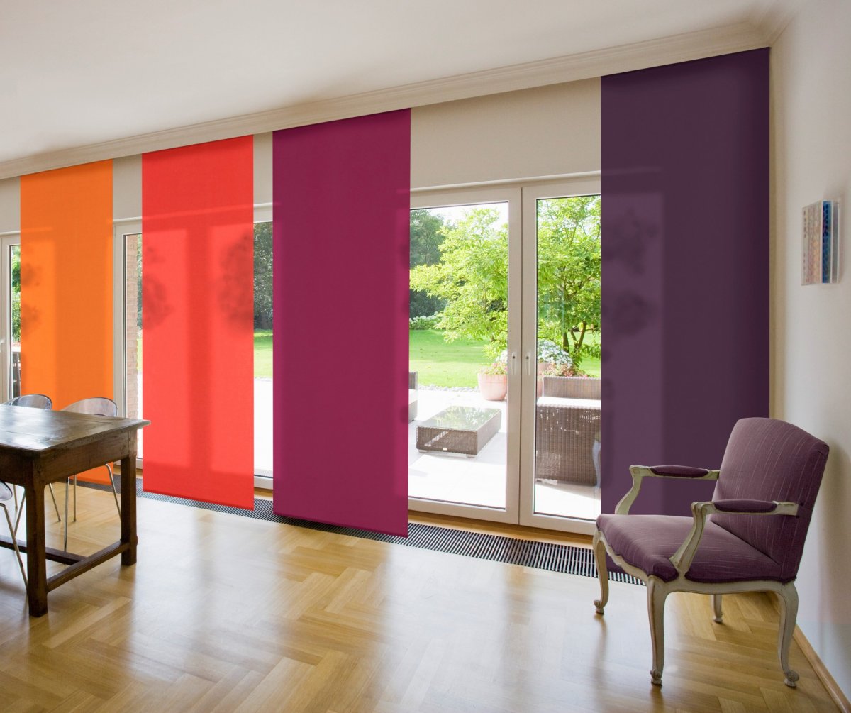 Японские шторы в офисе