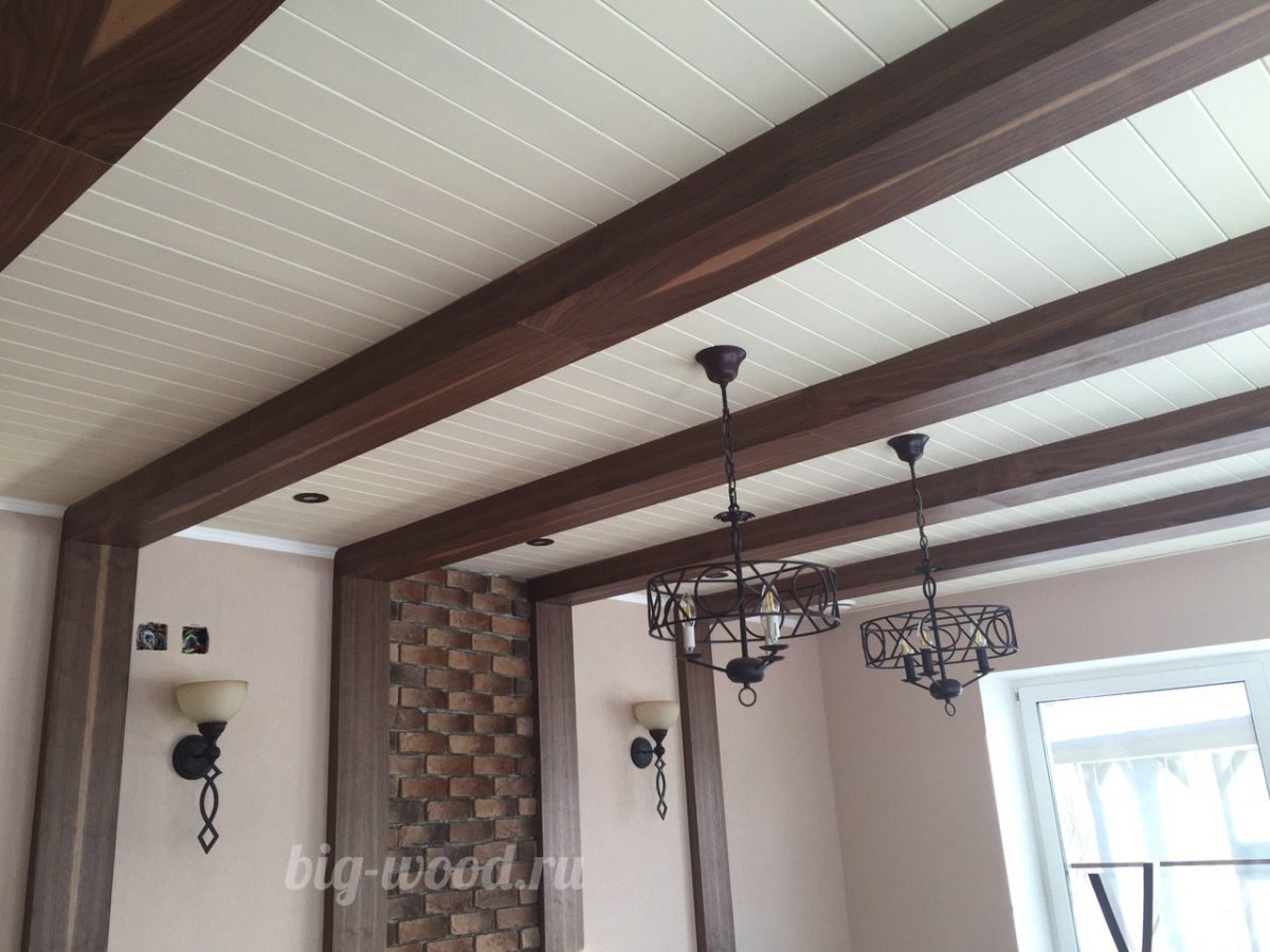 Отделка фальш балка