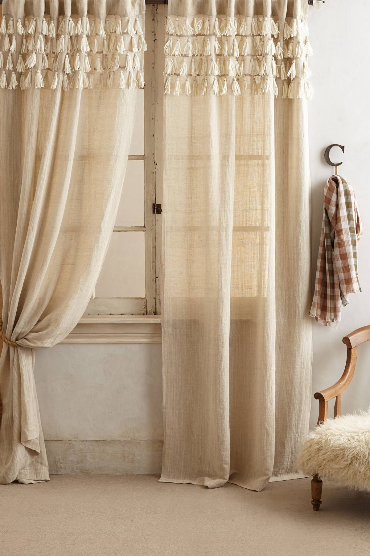 Шторы из льна