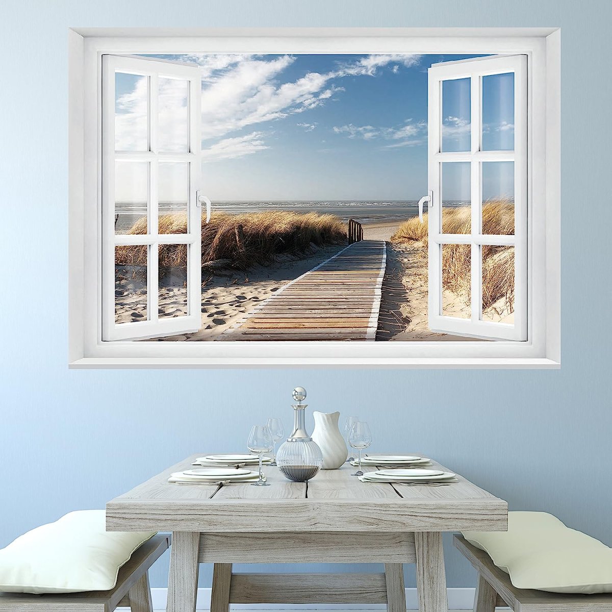 Имитация окна в интерьере